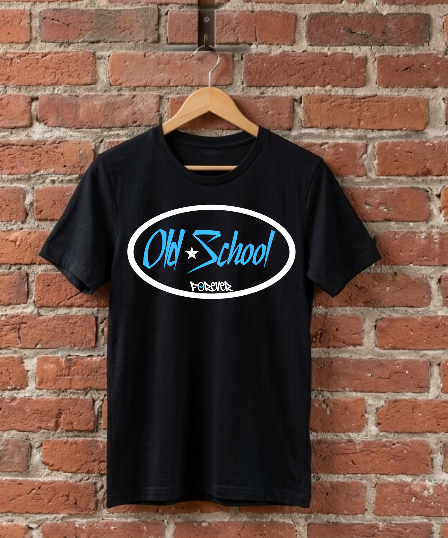WHITE AND CLASSIC BLUE LOGO SHIRT