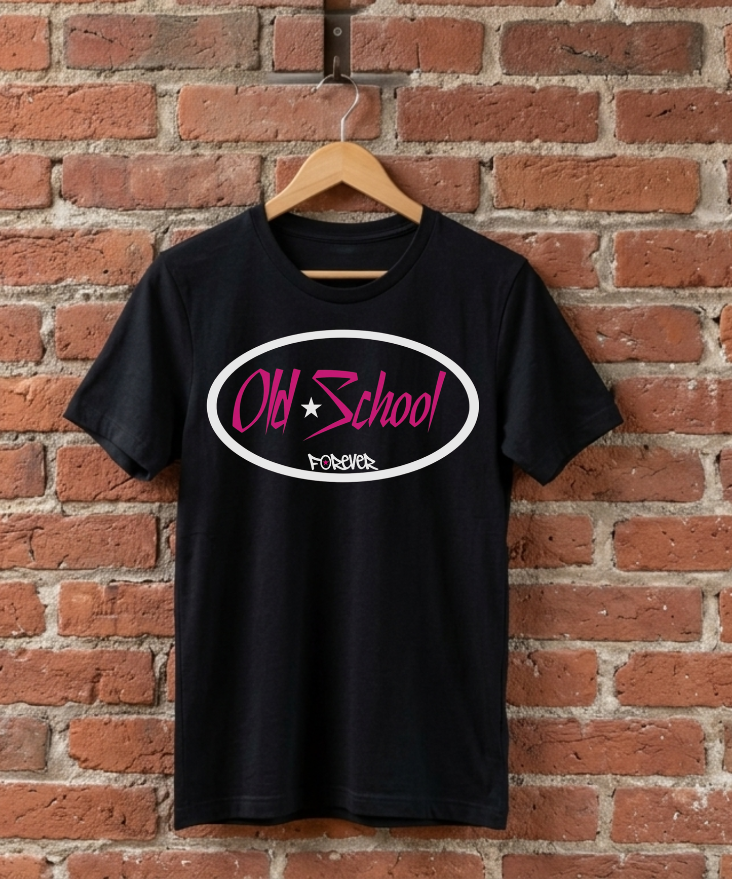 WHITE AND VINTAGE MAGENTA LOGO SHIRT