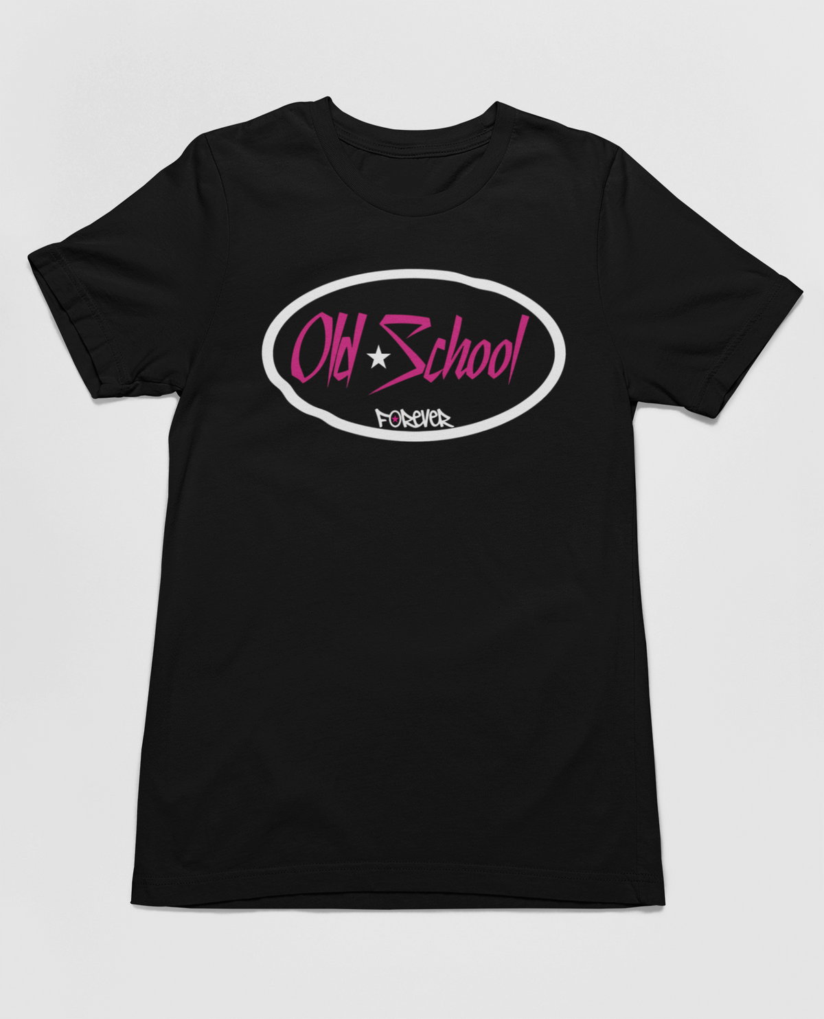 Classic Logo T-Shirt - White / Hot Pink Logo