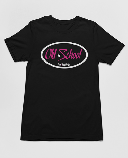 Classic Logo T-Shirt - White / Hot Pink Logo
