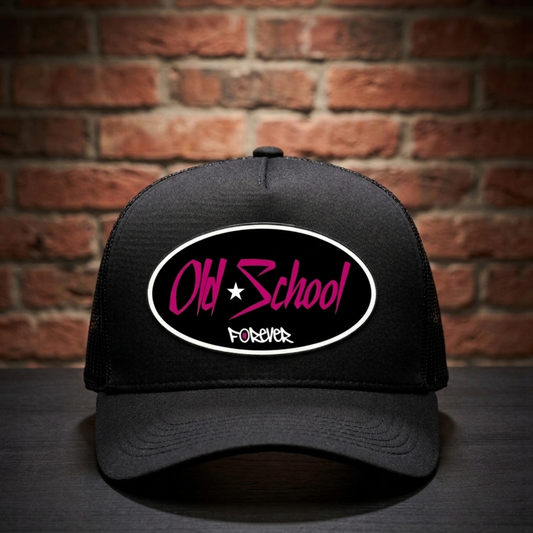 White and Pink Trucker Hat