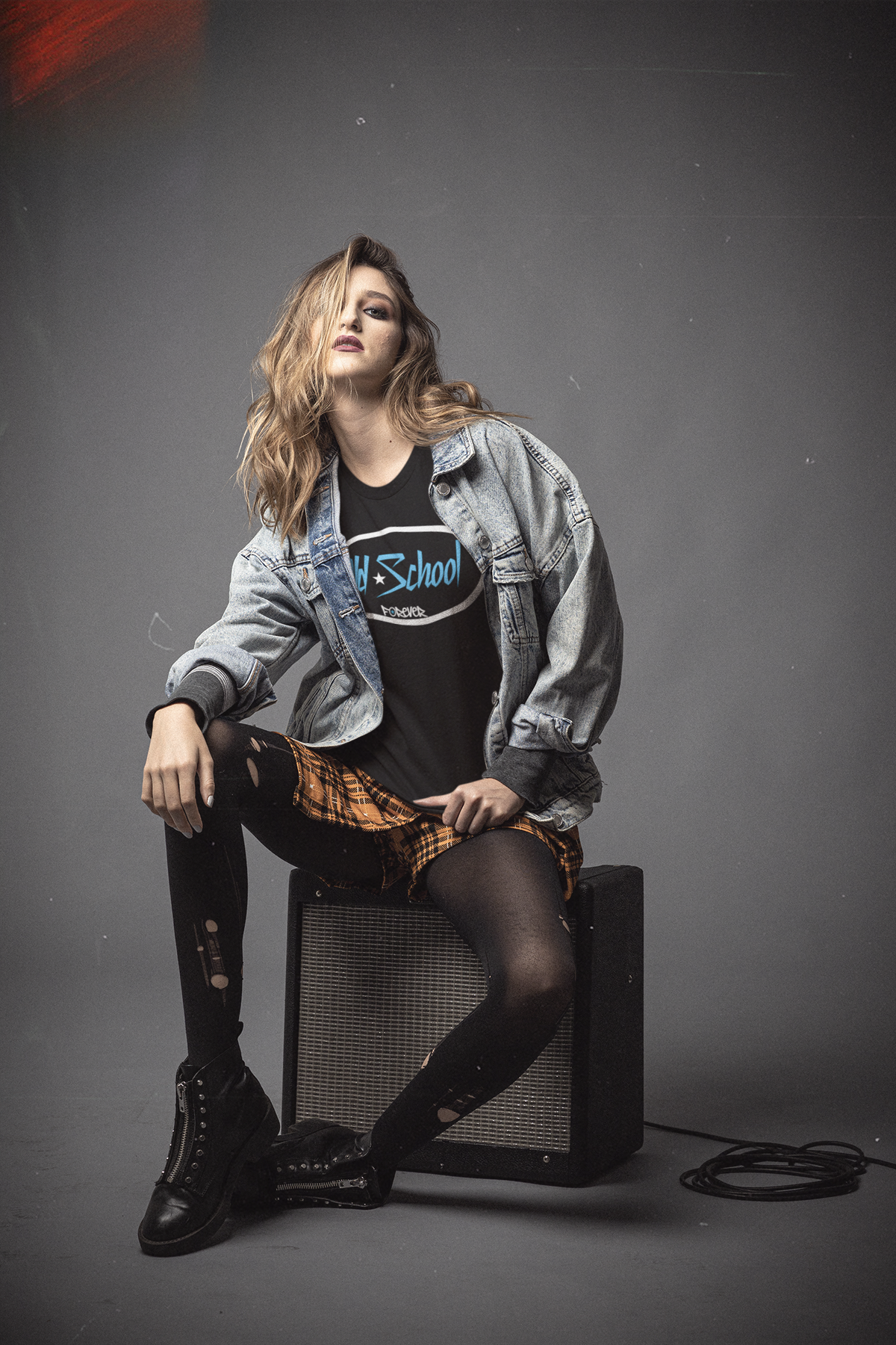 Classic Logo T-Shirt – White / Cool Blue Logo