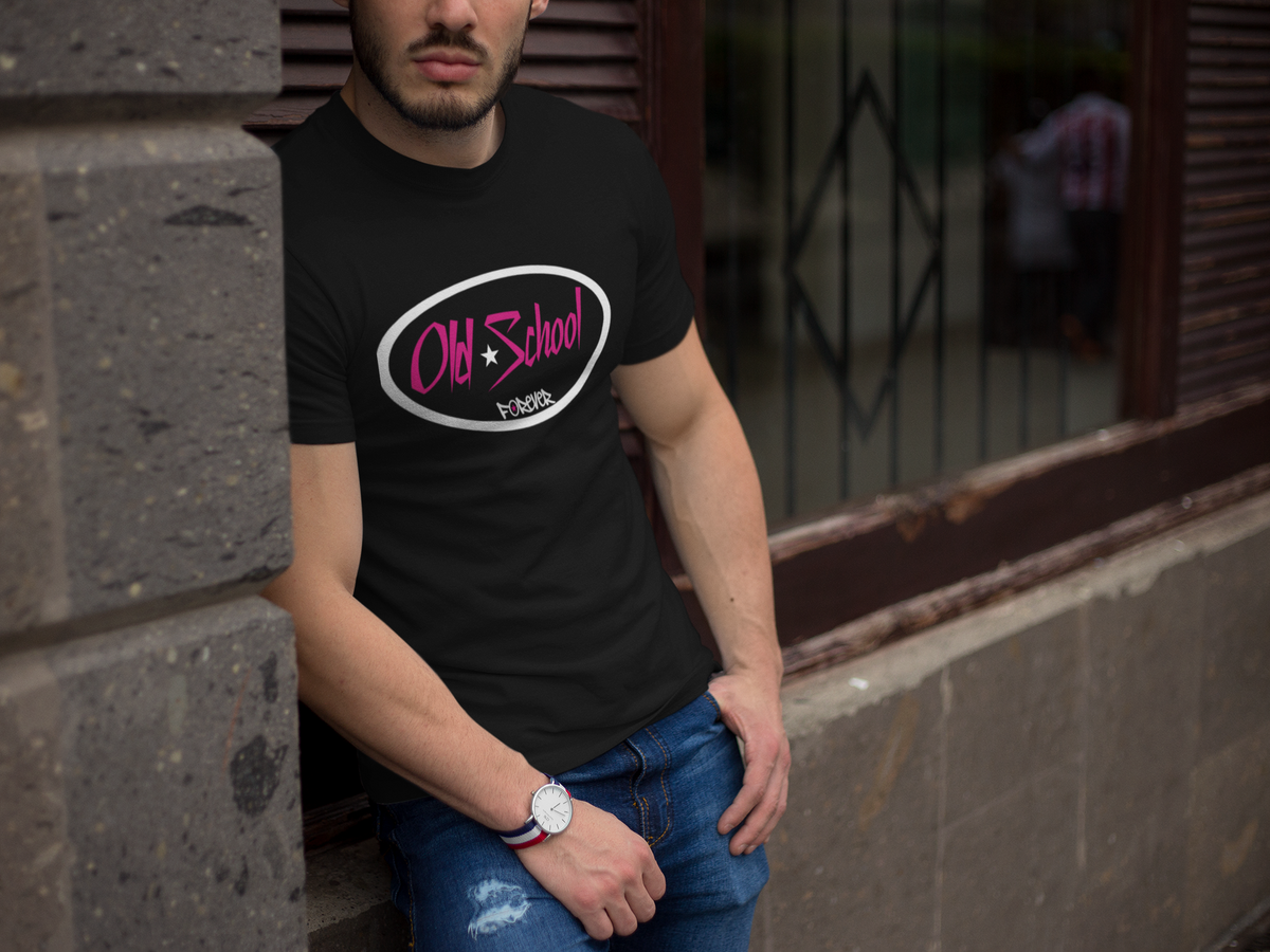 Classic Logo T-Shirt - White / Hot Pink Logo
