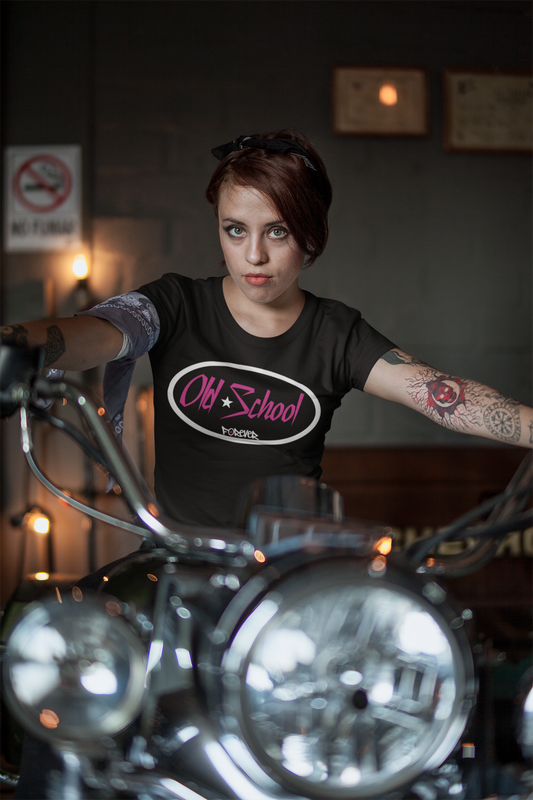 Classic Logo T-Shirt - White / Hot Pink Logo